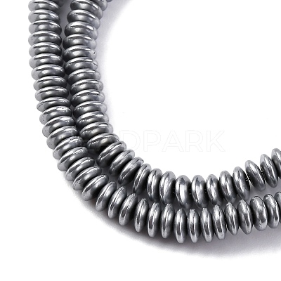 Electroplated Non-magnetic Hematite Beads Strands G-P571-B01-01E-1
