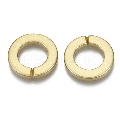 Opaque Spray Painted Acrylic Linking Rings OACR-S021-73A-B01-1