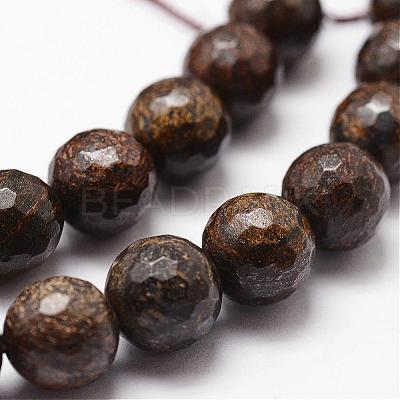 Natural Bronzite Beads Strands G-D840-18-8mm-1