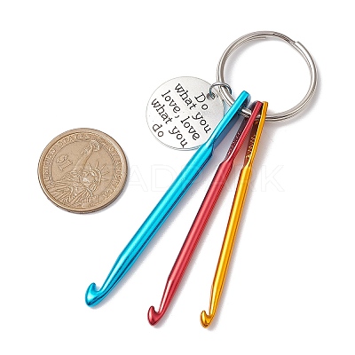 Aluminum Crochet Hooks Keychain KEYC-JKC01013-1
