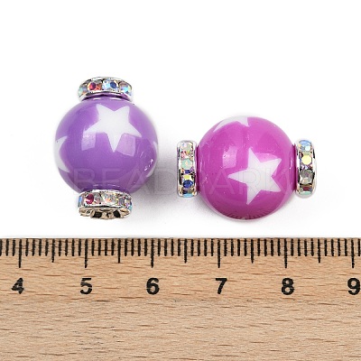Resin Rhinestone Beads RESI-B030-01B-01-1