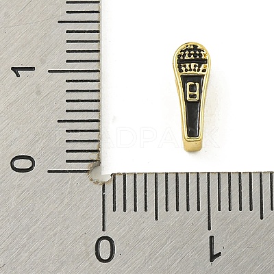 Rack Plating Brass Enamel Beads KK-U029-22G-02-1