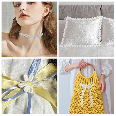 15 Yards 5 Styles Cotton Flower Lace Ribbon OCOR-OC0001-45-1