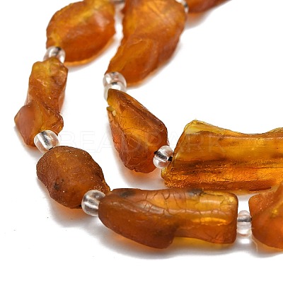 Natural Amber Beads Strands G-E576-62-1