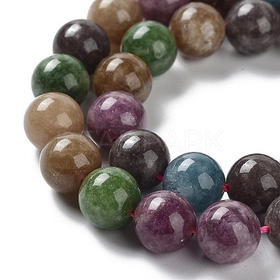 Dyed Natural Malaysia Jade Beads Strands G-G021-01C-02-1