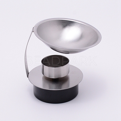 Stainless Steel Essential Oil Aroma Burner AJEW-WH0188-53P-1