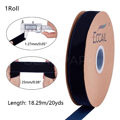 Velvet Ribbon SRIB-WH0006-18F-1