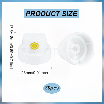 30Pcs PE Replacement Aerosol Spray Can Cap FIND-BC0005-31A-1