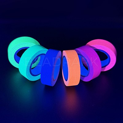 Fluorescent UV Cotton Cloth Tape AJEW-S042-01-1
