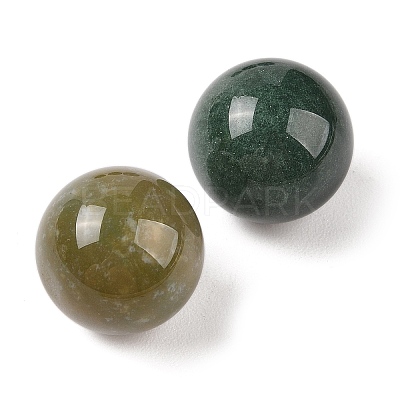 Natural Indian Agate No Hole Sphere Beads G-K353-04D-09-1