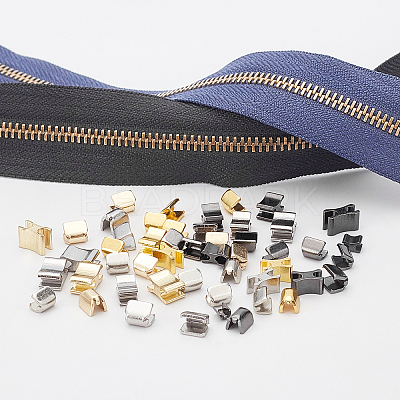 Brass Zipper Top Stops FIND-BC0001-56-1