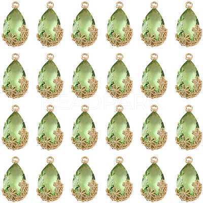 Transparent Glass Pendants GLAA-FZ0001-02J-1