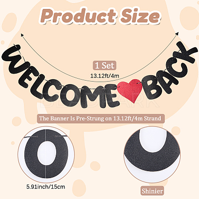 Paper Welcome Back Matter Banner DIY-WH20001-89B-1