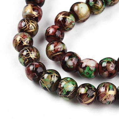 Baking Paint Glass Beads X1-DGLA-N003-6mm-B07-1