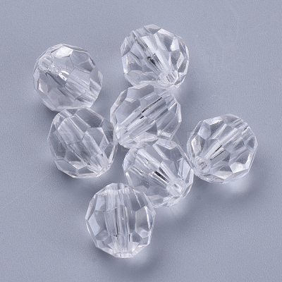 Transparent Acrylic Beads X-TACR-Q257-6mm-V01-1