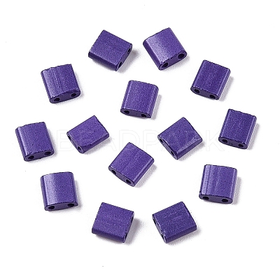 2-Hole Baking Paint Glass Seed Beads SEED-S023-17C-13-1