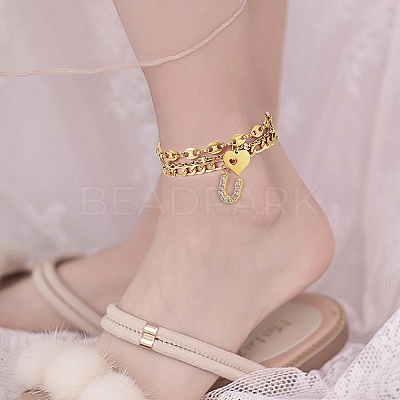 Anklets Sets AJEW-AN00383-15-1