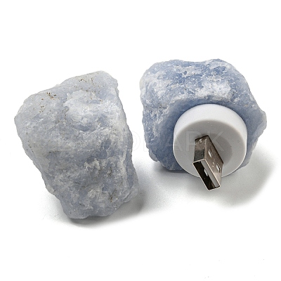 Nuggets Natural Aquamarine USB Night Light G-Q170-02E-1