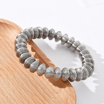 304 Stainless Steel Stretch Bangles for Women LS-BJEW-P315-02D-P-1