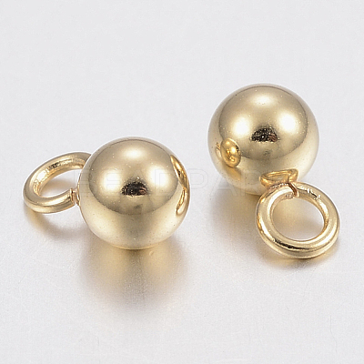 304 Stainless Steel Sphere Charms STAS-H436-67-3mm-1