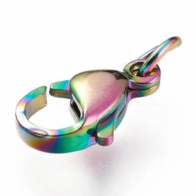 Ion Plating(IP) 304 Stainless Steel Lobster Claw Clasps LS-STAS-G240-01D-C-1