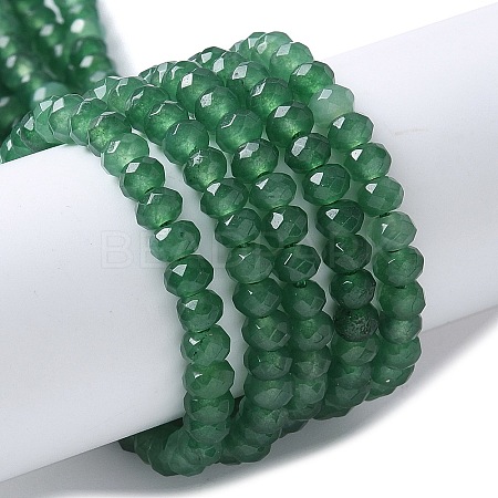 Dyed Natural Malaysia Jade Rondelle Beads Strands G-E316-2x4mm-59-1