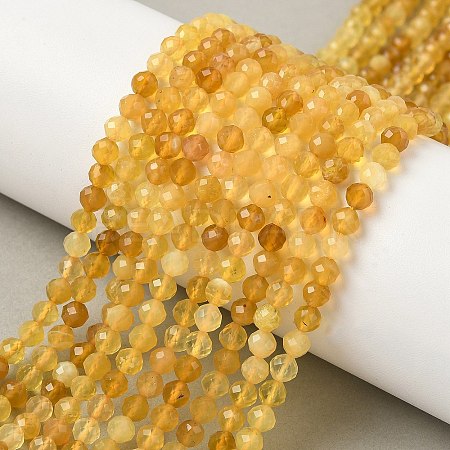 Natural Yellow Opal Beads Strands G-D306-A05-4mm-1
