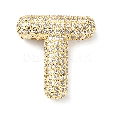 Rack Plating Brass Micro Pave Cubic Zirconia Pendants KK-Q790-01T-G-1