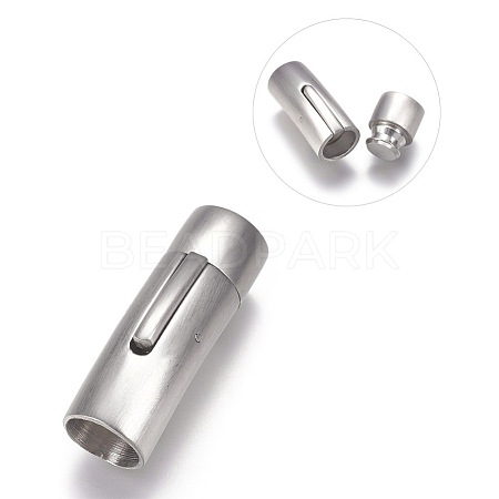 304 Stainless Steel Bayonet Clasps STAS-O114-032C-MP-1