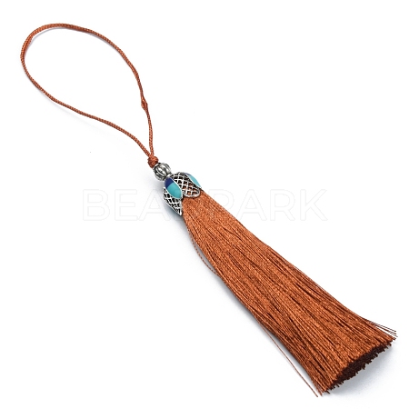 Polyester Tassel Pendant Decorations AJEW-WH0312-88I-1