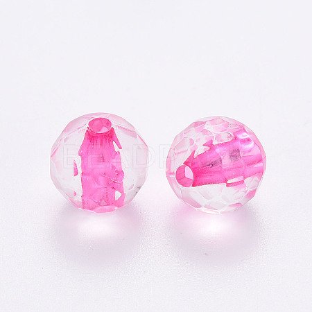 Transparent Acrylic Beads TACR-S154-11A-82-1