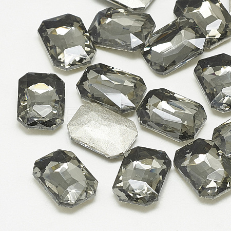 Pointed Back Glass Rhinestone Cabochons RGLA-T079-8x10mm-03-1