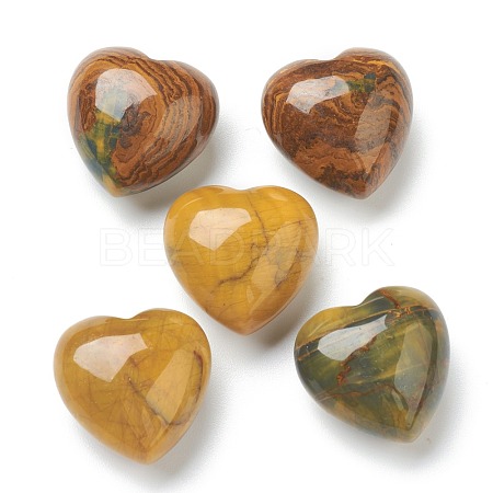 Natural Pietersite Heart Love Stone G-B013-05-1