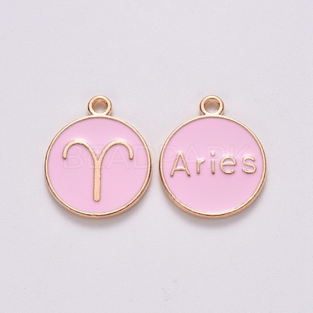 Alloy Enamel Pendants ENAM-S124-01B-09A-1