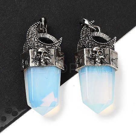 Opalite Faceted Sword Pendants G-Q163-01AS-08-1