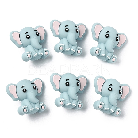 6Pcs Silicone Beads SIL-YW0002-10A-1