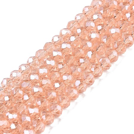 Electroplate Glass Beads Strands EGLA-A044-T3mm-A21-1
