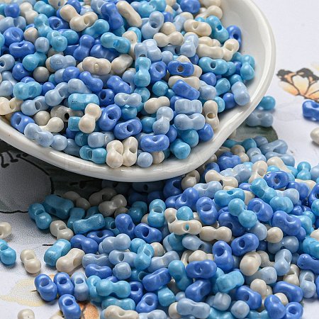 Opaque Baking Paint Glass Seed Beads SEED-K009-01A-29-1