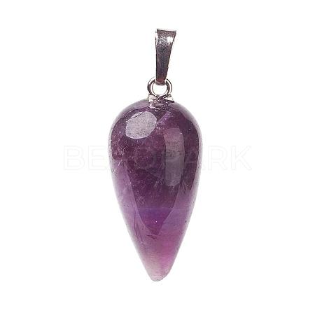 Natural Amethyst Pendants G-A167-18C-1
