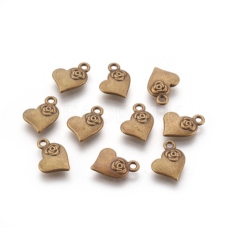 Tibetan Style Alloy Charms Pendants TIBEP-A124433-AB-FF-1