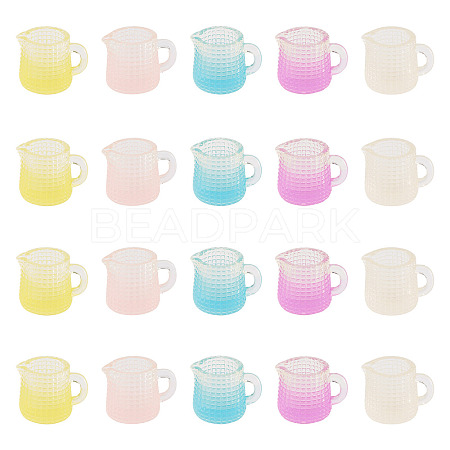 20Pcs 5 Colors Resin Cup Mini Model RESI-TA0005-73-1