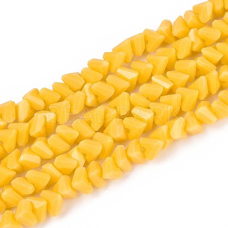 Opaque Glass Beads Strands GLAA-N019-4mm-22-1