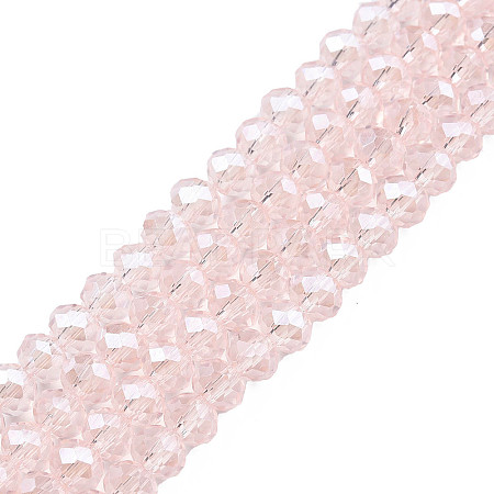 Electroplate Glass Beads Strands EGLA-A034-T6mm-A03-1