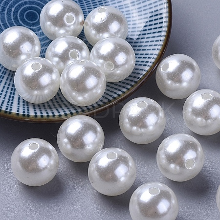 Imitation Pearl Acrylic Beads PL614-22-1