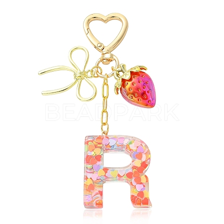 Alloy & Resin Pendant Decorations HJEW-YW00401-04-1