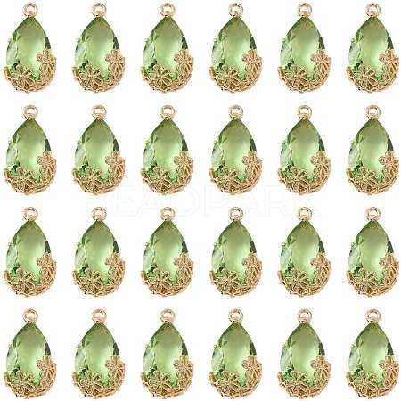 Transparent Glass Pendants GLAA-FZ0001-02J-1