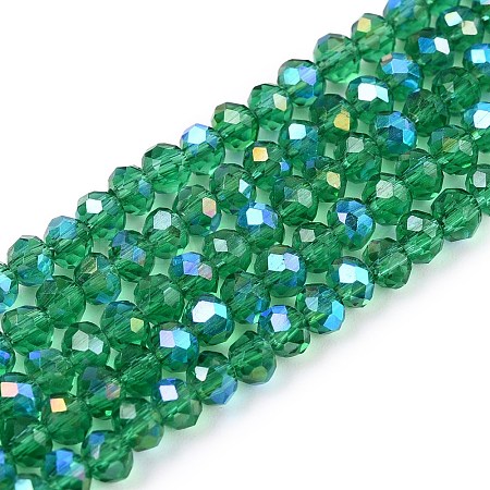 Electroplate Glass Beads Strands EGLA-A044-T3mm-L18-1