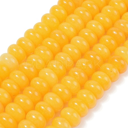 Dyed Natural White Jade Beads Strands G-G107-A15-01-1