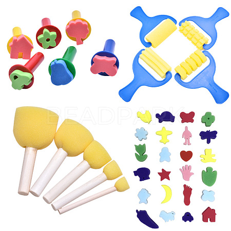 Painting Tools Sets For Children AJEW-L072-06-1