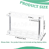 Transparent Acrylic Earring Try-On Stick Organizer Stands EDIS-WH0030-35-2